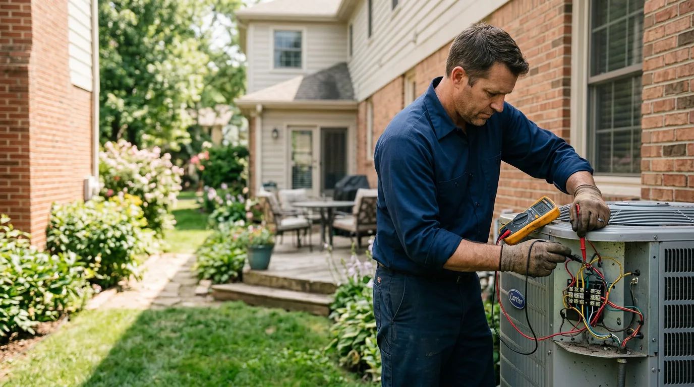 HVAC technician working near Granite Canon, WY